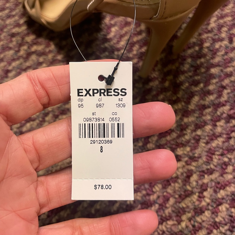 Express ankle wrap heels size 8 - Picture 4 of 4
